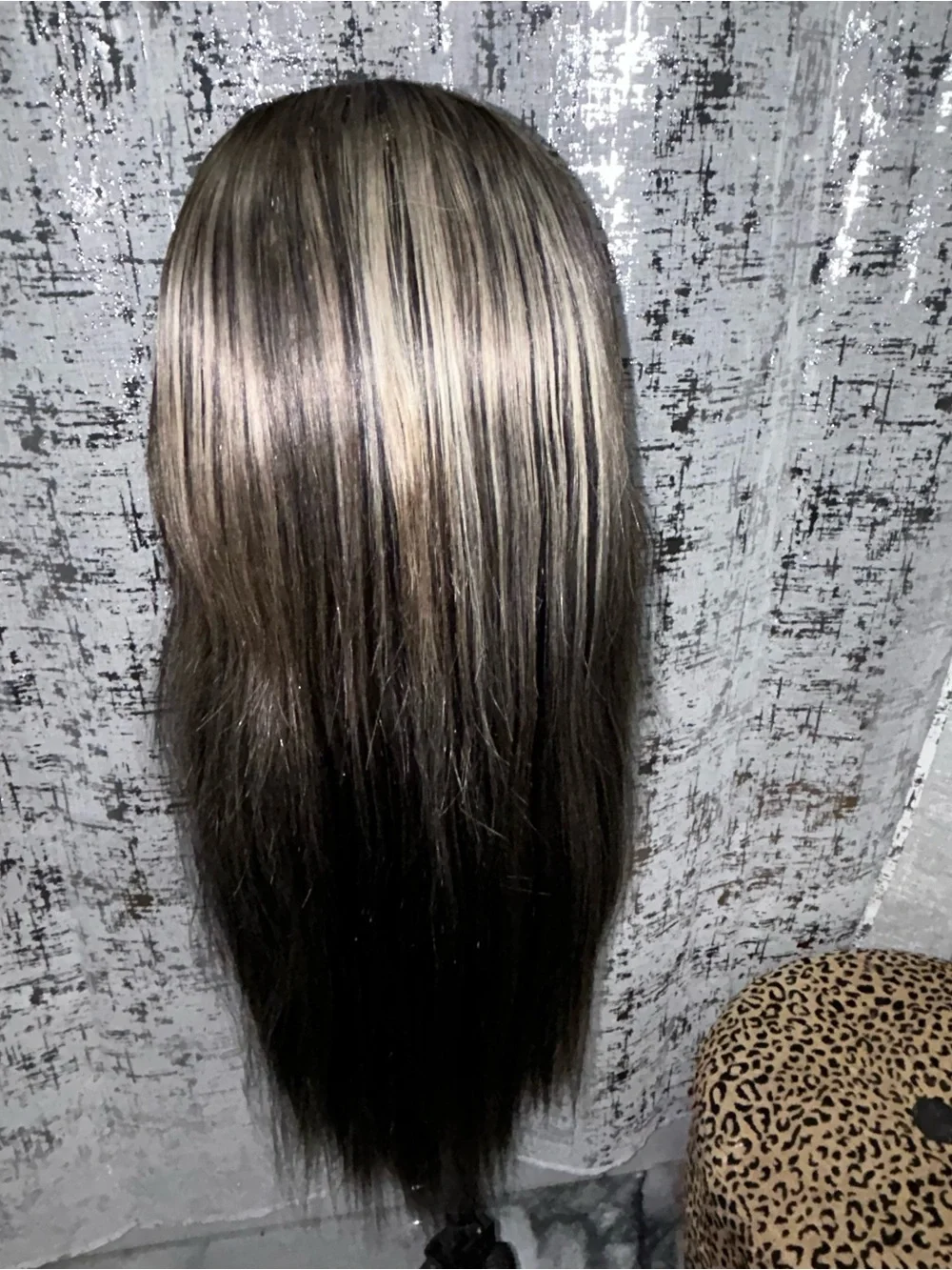 5x5 closure human hair wig with highlights
